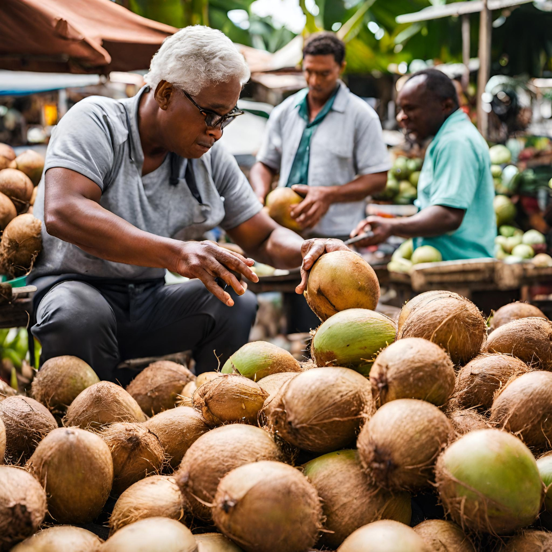 Read more about the article “Your Ultimate Guide to Choosing, Opening, and Enjoying Fresh Mature Coconuts”